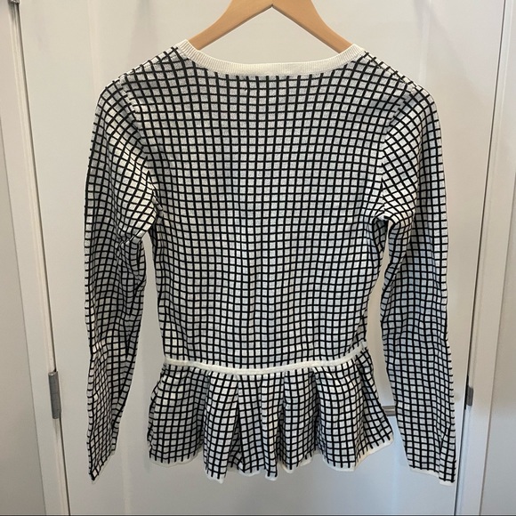 Banana Republic Windowpane Peplum sweater - Picture 4 of 4